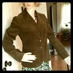 Talbots Chocolate Corduroy Blazer/Jacket